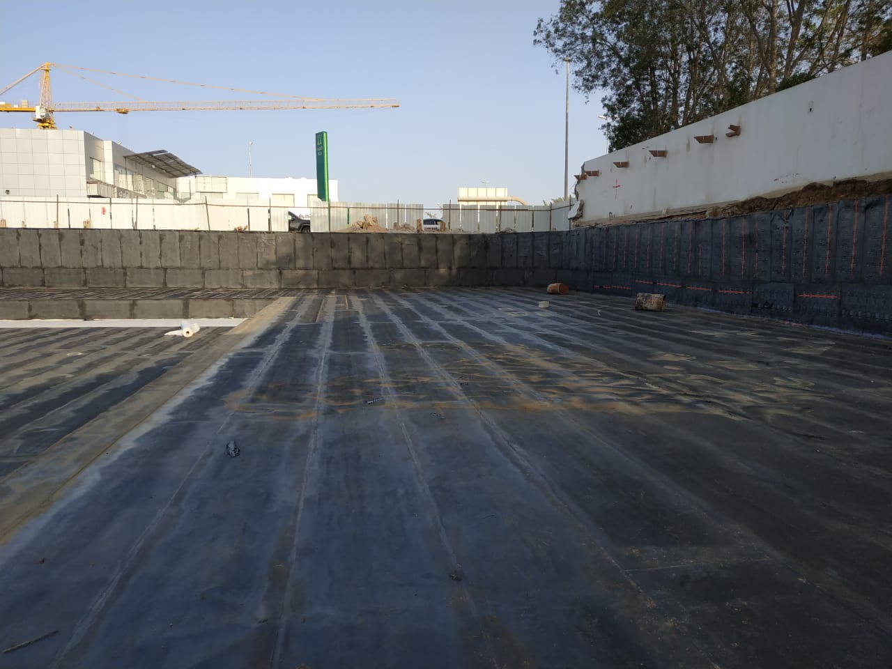 تطبيق الممبرين البيتوميني للعزل المائي